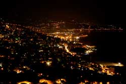Panorama nocturne de Sanremo